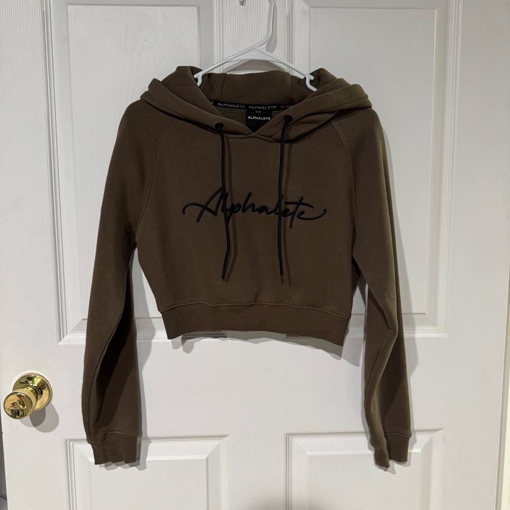 Alphalete 
Signature Performance 
Crop Hoodie
Canteen
Extra Small XS